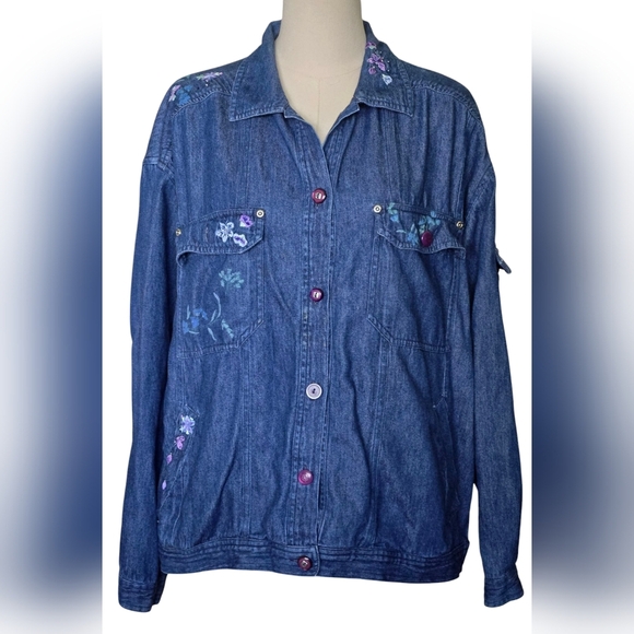 C.a. Sport Jackets & Blazers - Vintage C.a. Sport Blue Denim Jacket